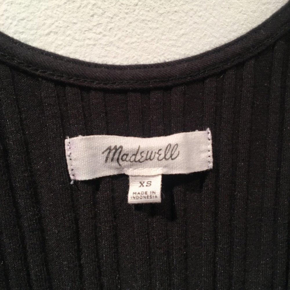 Madewell Ribbed Button-Front Tank Top - Picture 7 of 8